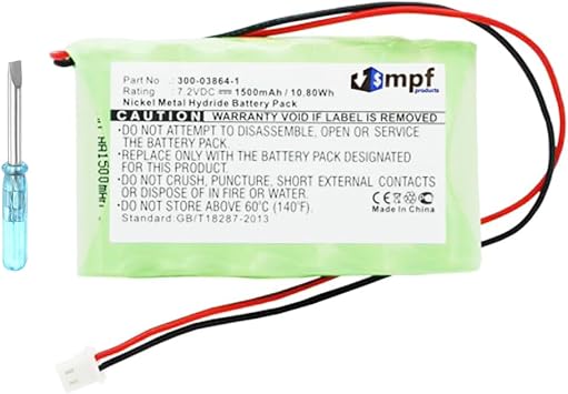 1500mAh 300-03864-1 Battery Replacement Compatible with Honeywell L3000 Lynx Plus, L5000 Lynx Touch, L5100 Lynx Touch, L5200 Lynx Touch, L7000 Lynx Touch Security Alarm Systems