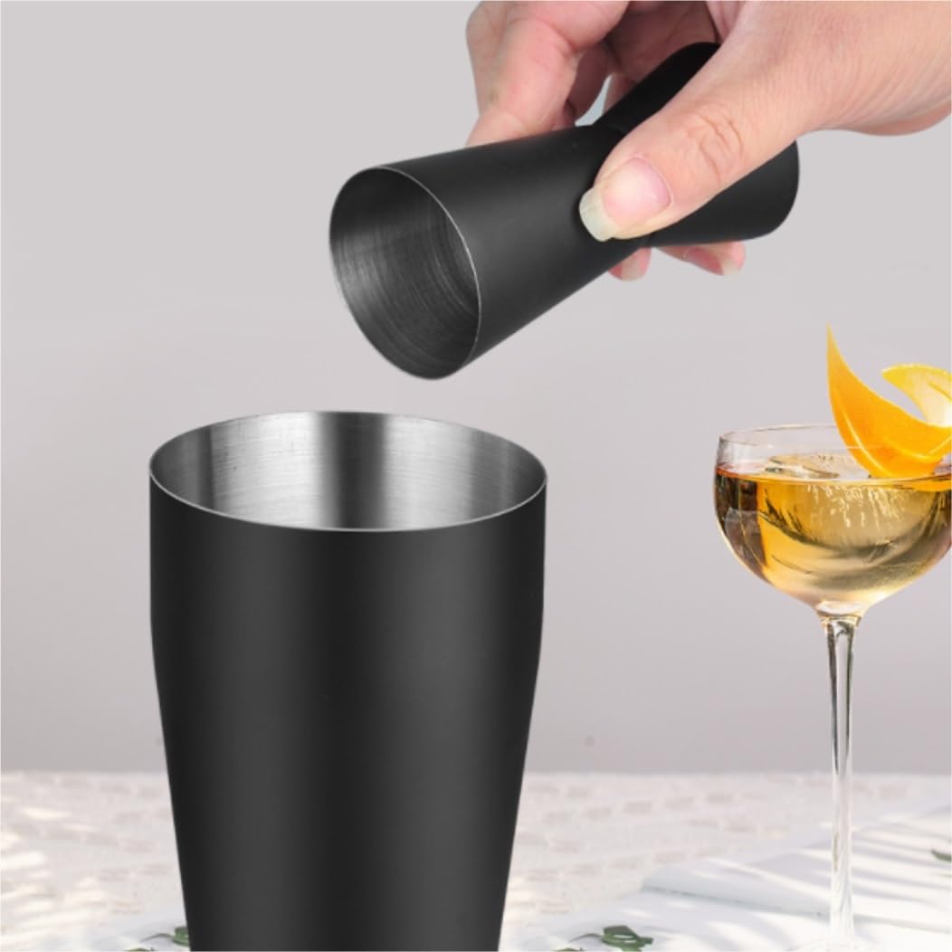 Coctelera de Cóctel,Barman Coctelera Francesa De Acero Inoxidable con Estante, Juego 8 Piezas Manivela para Vino Amantes de Los Cócteles