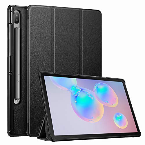 Fintie Slim Case for Samsung Galaxy Tab S6 10.5' 2019 (Model SM-T860/T865/T867), [Supports S Pen Wireless Charging] Tri-Fold Stand Cover Auto Sleep/Wake, Black