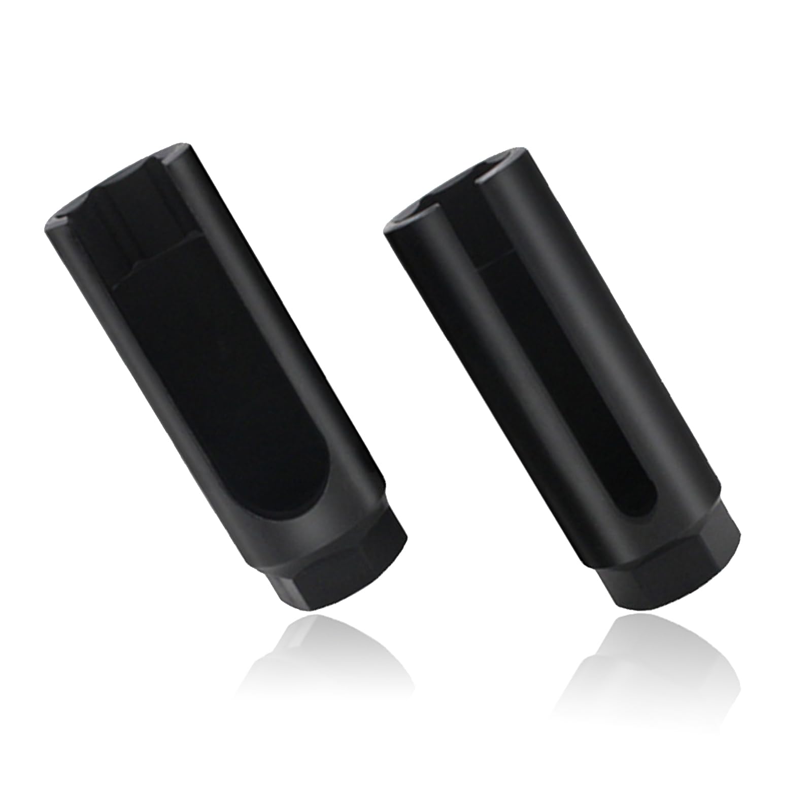 Sauerstoffsensor-Stecknuss, 2 Tlg Lambdasonden Schlüssel Universal Auto Lambdasonde Werkzeug Sauerstoffsensor Entfernung Buchse Vierkantantrieb 7/8 "22mm Ausschnitt 3/8"