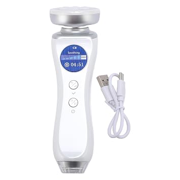 Skin Analyzer Tester, Facial Skin Hydration and Oil Meter, Digital Water Oil Sensor with Red Blue Light for Accurate Testing in Cosmetics Lab Skin Care