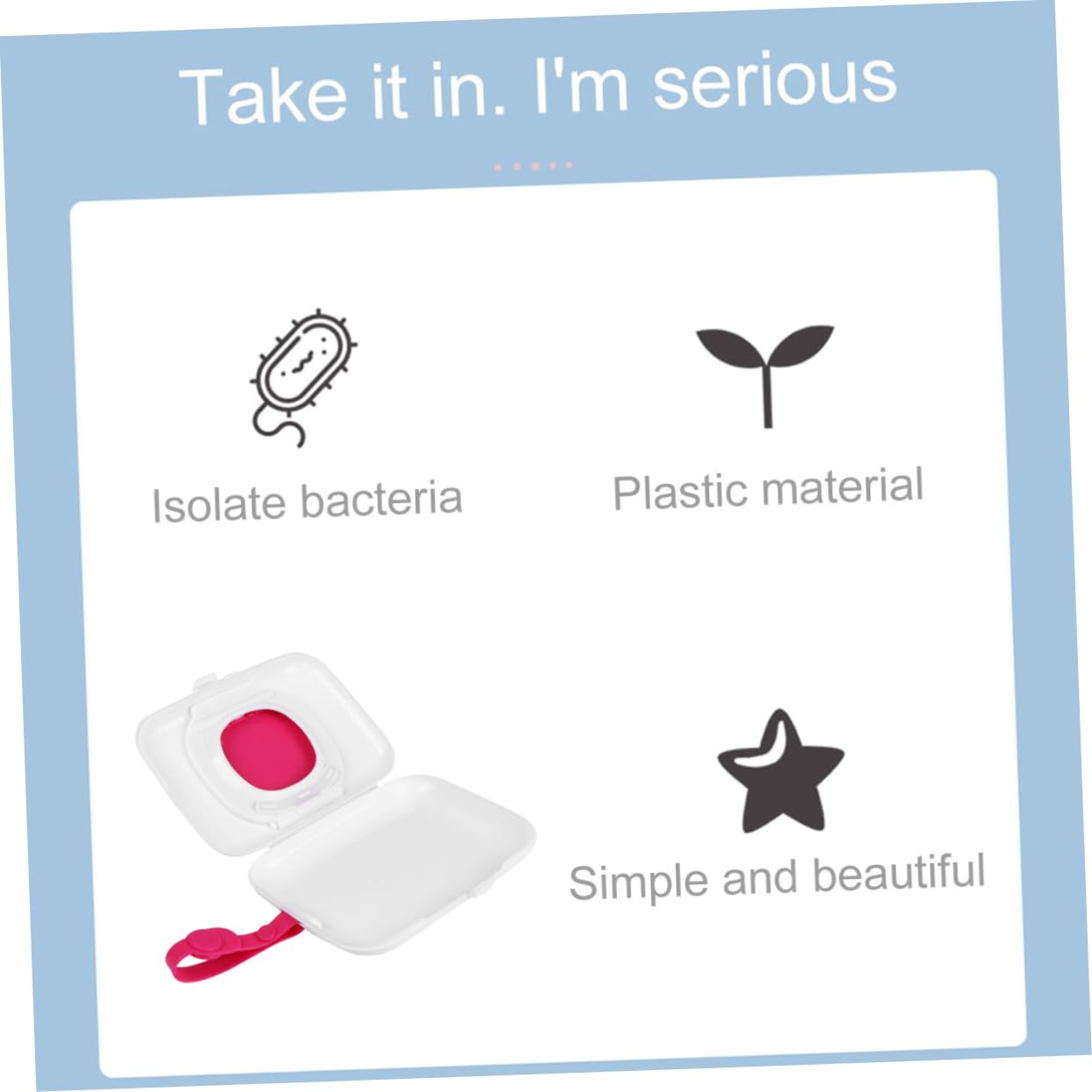 2 Scatole Porta Salviette Umide BESTonZON - Contenitore Per Passeggino, Design A Pulsante - Foto 3