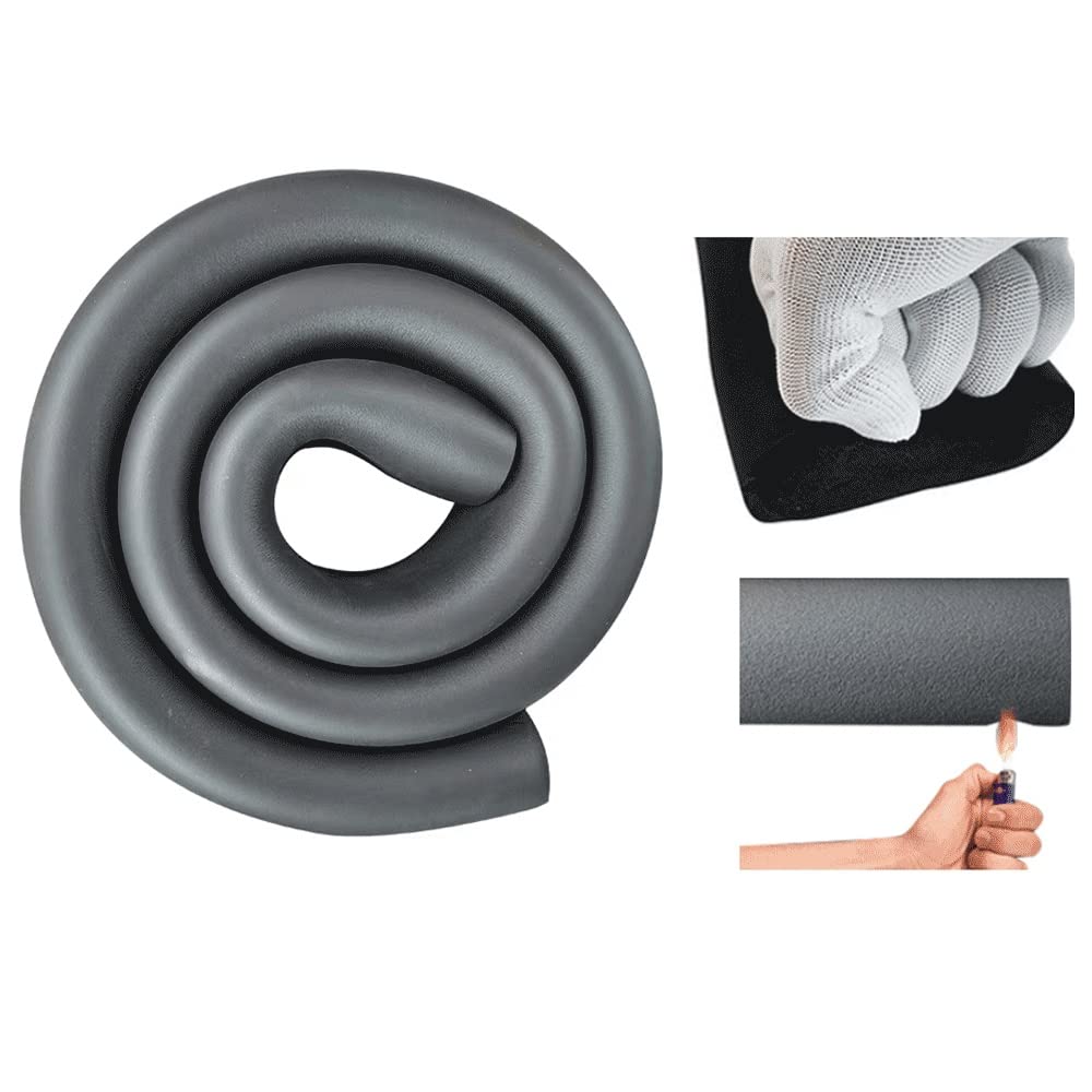 PASGON 6.5ft Antifreeze Insulation Tubing Flexible Tube Winter Pipe Insulation, Pipe Coverings Fire/Water Resistant, Black Self-Adhesive Rubber Tubing (Size : ID34mmxT30mmxL2.0m)