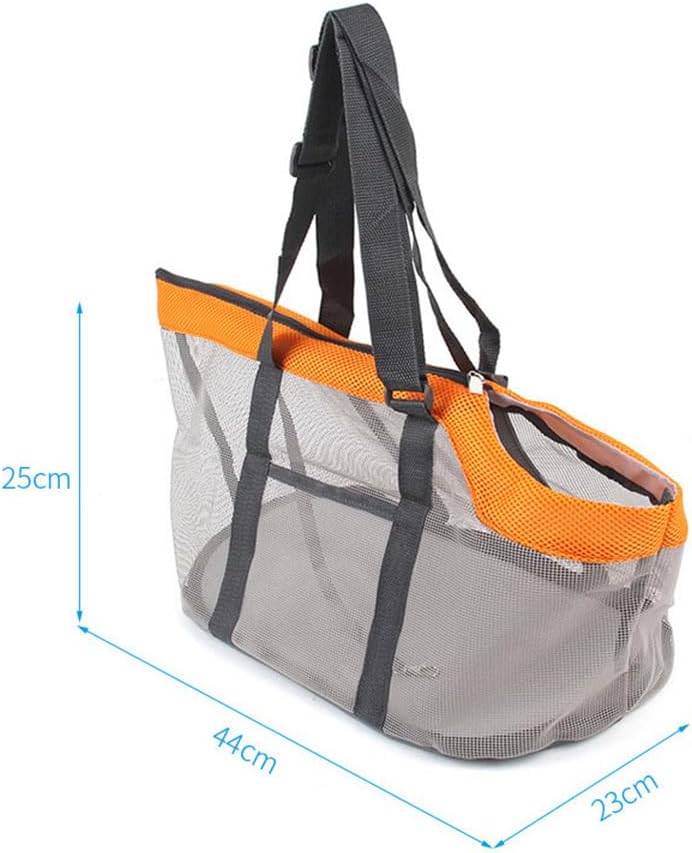1pc Pet Handbag Large Totes Mesh Tote Bag Large Travel Bag Pet Carrier Bag Travel Bag Portable Bag Puppy Carrier Handheld Bag Orange