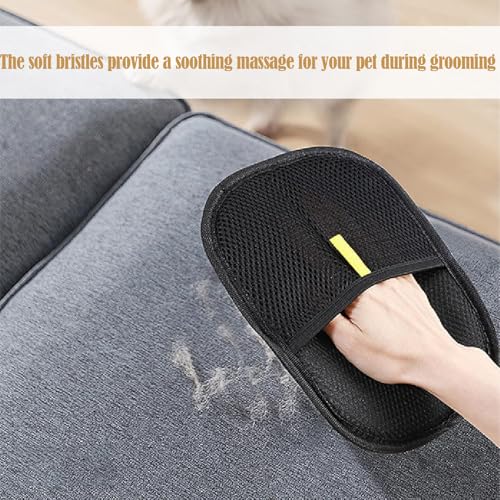 Tierhaarentferner Handschuh, 2 Stück 9.44 * 6.22Zoll Wiederverwendbare Handschuh Katzenhaare Hair Remover Glove, Effektive Tierhaarentfernung für Möbel, Kleidung und Betten