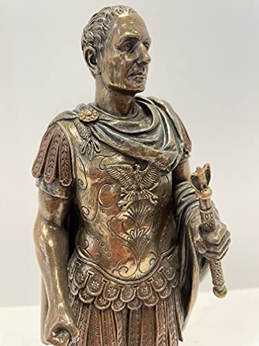 Estatua de Julio César en Uniforme Militar Romano Acabado Bronce miniatura 6