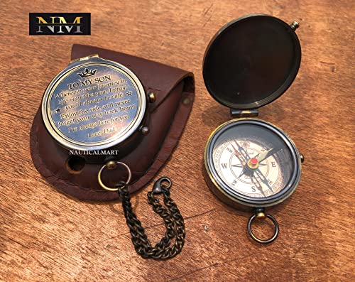 Brújula de latón portátil Nautical-Mart miniatura 4