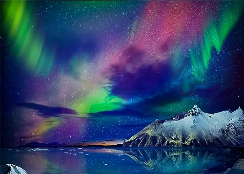 Fondo Fotográfico Tela BELECO 8x6 pies Northern Lights miniatura 3