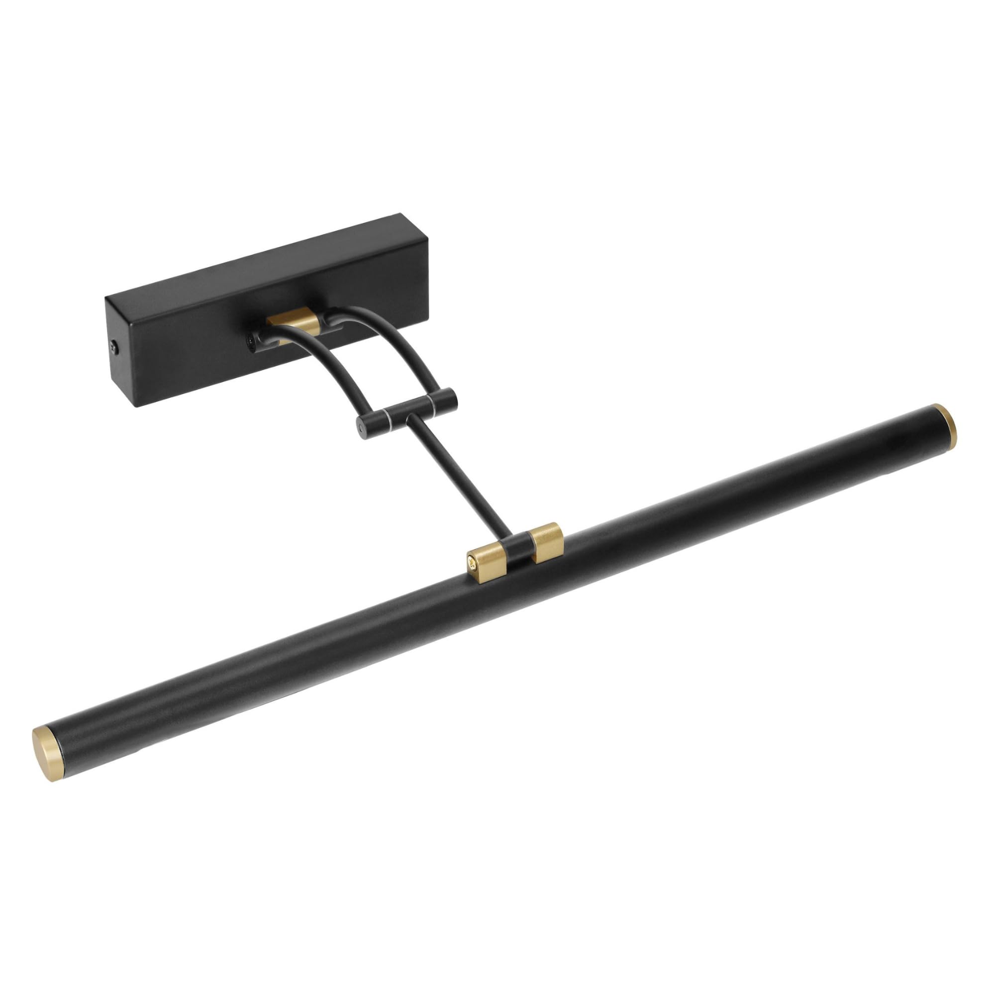 Lampara Pared Negra IP44 - Aplique Espejo Baño - Luz Espejo Baño con Diseño Moderno y Elegante para Decoración de Interiores y Exteriores (50cm/9W/990lm)