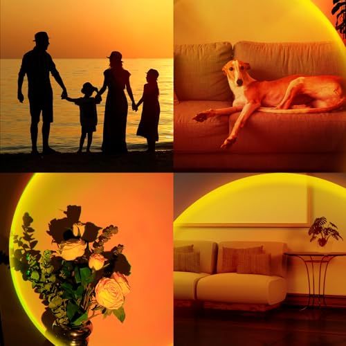 XEBKOR 360° Rotating Sunset Lamp Projector – USB-Powered — view 6