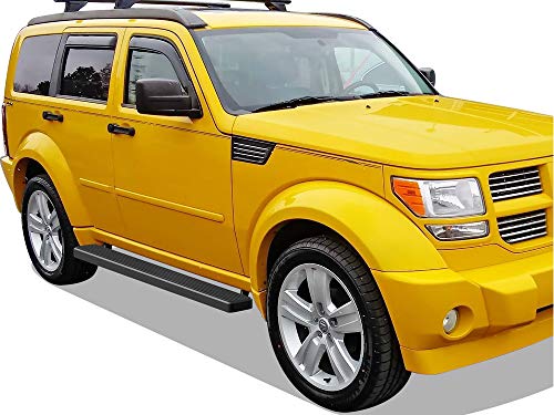 Estribos laterales Negros acero inoxidable APS Dodge Nitro miniatura 2