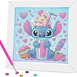 CLYCTIP diamond painting für erwachsene, Diamant Kits für Erwachsene, 5D DIY Stitch Diamond Painting Children with Frame,17cm*17cm (LZ243)