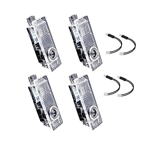 Car Door Projector Lights for Door LED Light Logo 4pcs Welcome Light Compatible for 3/5/6/7/X1/X2/X3/X4/X5/X6/X7/Z/M/GT Series