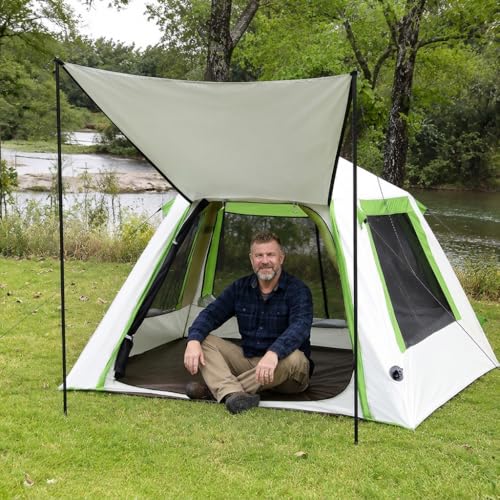 Carpa inflable para camping 3-4 personas con bomba manual miniatura 5