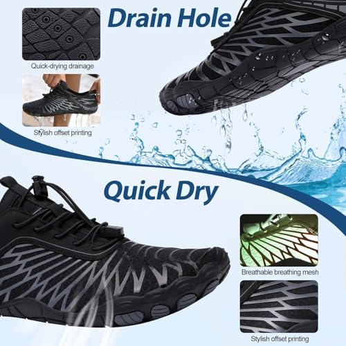 Image of ELETON Barefoot Shoes Women Men Hiking Water Shoes Wide Toe Box Zero Drop