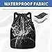 JELUTAR Drawstring Backpack Gym Bag with Shoes Compartment for Soccer, Basketball, Swim, Water-Resistant String Backpack Beach Cinch for Women Men