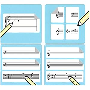 Muziek Personeel Sticker Multipack (270 handige stickers voor muziek leraren en studenten)