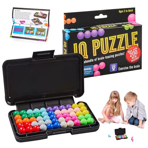 BOULESENM Iq Puzzler Pro,Juego de Rompecabezas con 200 Desafíos,Rompecabezas,Juegos de Lógica 3D para Relajación y Descompresión,para Niños A Partir de 8 Años Y Adultos Puzzle Juegos