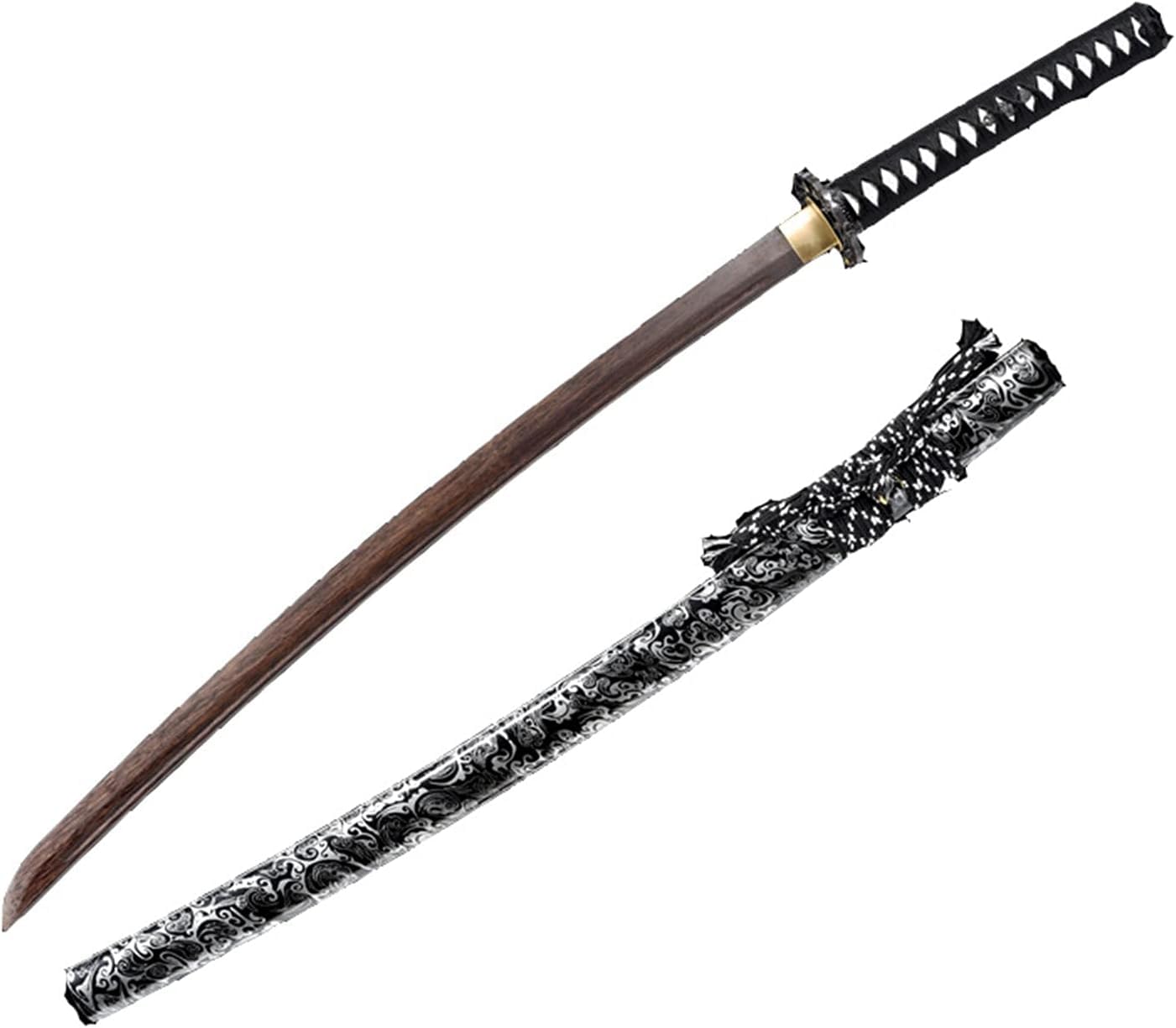 Katana en bois de rose fait main sabre samouraï de collection