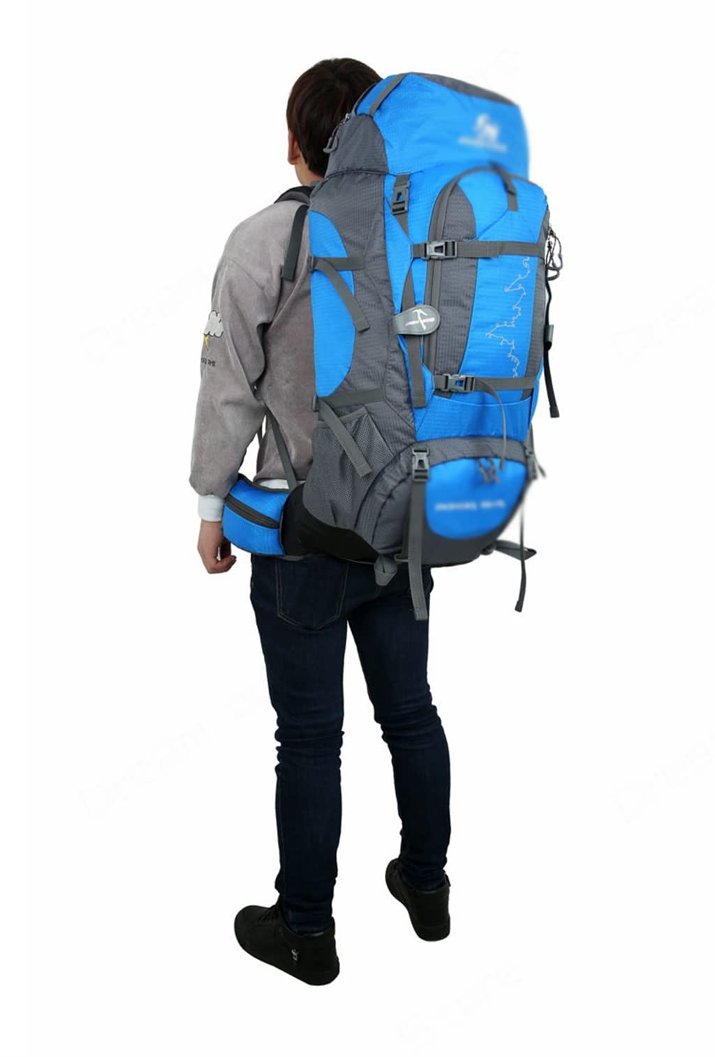 Plecak turystyczny 85L Torba podróżna Camping Piesze wycieczki Plecak turystyczny Plecak (kolor: C, rozmiar: 75x36x20cm)