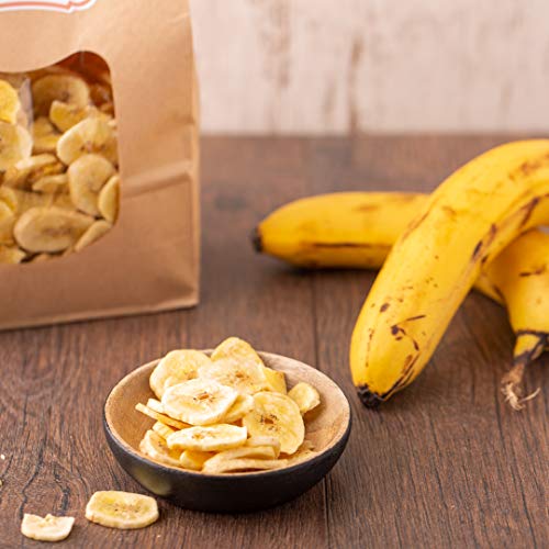 süssundclever.de® | Bio Bananenchips | ungesüßt | 700 g | mit Kokosöl | hochwertiges Naturprodukt | plastikfrei und ökologisch-nachhaltig abgepackt