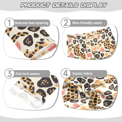 KLL Cheetah Print Toddler Baby Girl Active Leggings Stretch High Waisted Leg Yoga Pants Gym3