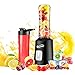 Housmile Blender Portable Smoothie Puissant 500W, Mélangeur Multifonction de Haute Qualité avec 2 Bouteilles 600ML/300ML, Idéal pour Mixer les Fruits, Légumes, Milkshakes, Aliments pour Bébés