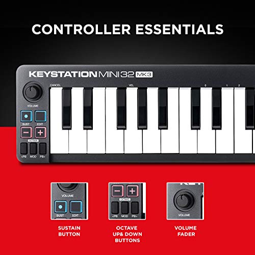 Teclado MIDI Ultra Portátil M-Audio Keystation con ProTools y Xpand!2
