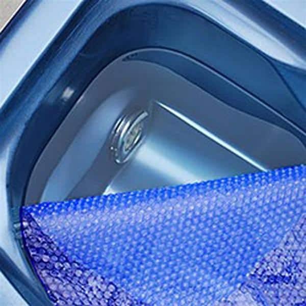 7FT x 7FT Quality Heat Retention Hot Tub/Spa Cover Thermal Blanket Blue 400 Micron Bubble