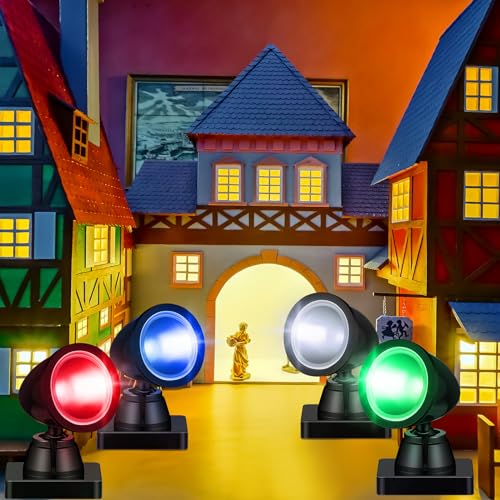 Kingdder 4 In 1 Accessories For Villages Building Light