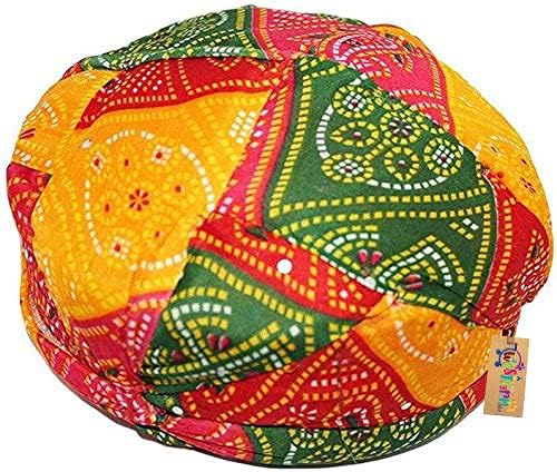 Western EraKid's Rajasthani Traditional Pagdi Safa for Marriage Mehandi Holi Function Decoration for Kids (Small Size)