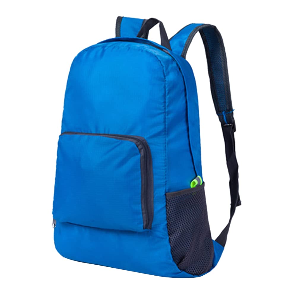 Fiorky Men's Blue Lightweight Climbing Backpack Nylon Rucksack 20L Folding Large Capacity Outdoor Sports Travel Camping Hiking Wo Trekking Bag