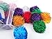 40 Pcs 2 Inch Assorted Color Flash Ball Cat's Favorite Toy Ball Tinsel Pom Poms Flash for Kittens Exercise and Multiple Cats Play and Chase