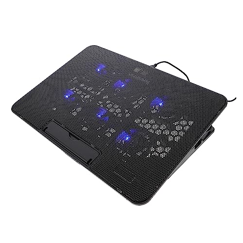 Base ajustable para laptop con ventiladores y soporte portátil miniatura 1