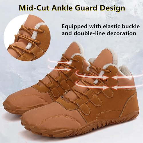 Winter Glacia Barefoot Shoes for Men Women, 2025 New Winter Barefoot Shoes Non-Slip Warm Walking Comfortable4