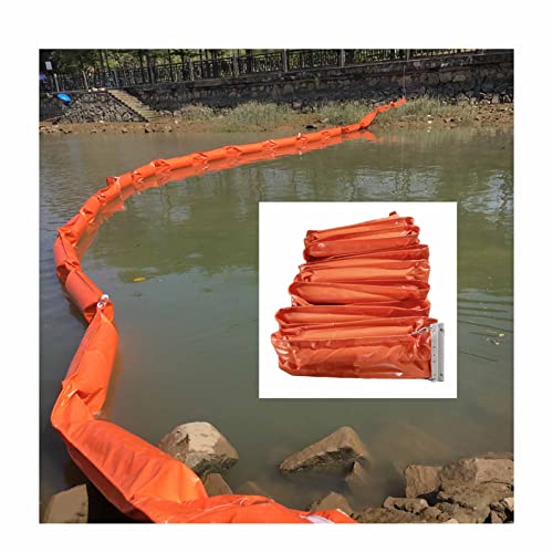 Barrera contra inundaciones, Valla de PVC contra petróleo, Barrera Flotante de PVC para contención de petróleo, Valla Flotante sólida para residuos en la Superficie del río, Barrera de cauch