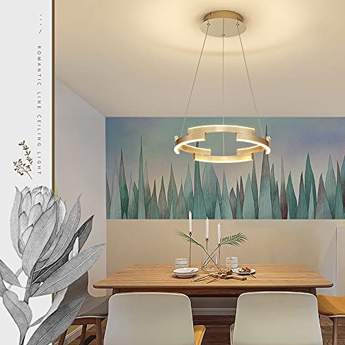 Éclairage de table à manger suspendu à LED : lustre au design moderne