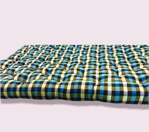 Image of Atootfusion Soft Cotton Filled Multicolour Foldable Mattress | Gadda (2 Sleeping Capacity - 4 x 6 ft or 72 x 48 x 4 Inch)