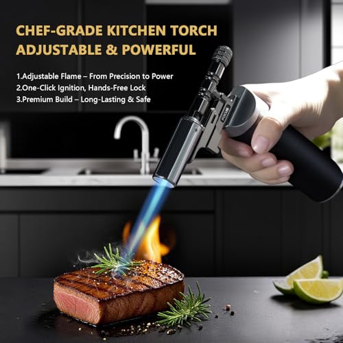 Briquet torche rechargeable pour réussir la caramélisation de la crème brûlée - 3