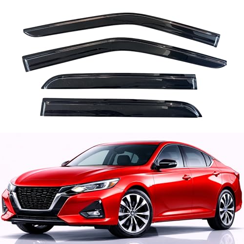Image of KPY Rain Guards Fit for 2019-2026 Nissan Altima, Out-Channel Window Visors Vent Wind Deflectors 4PC, Car Accessories for 19-26 Altima