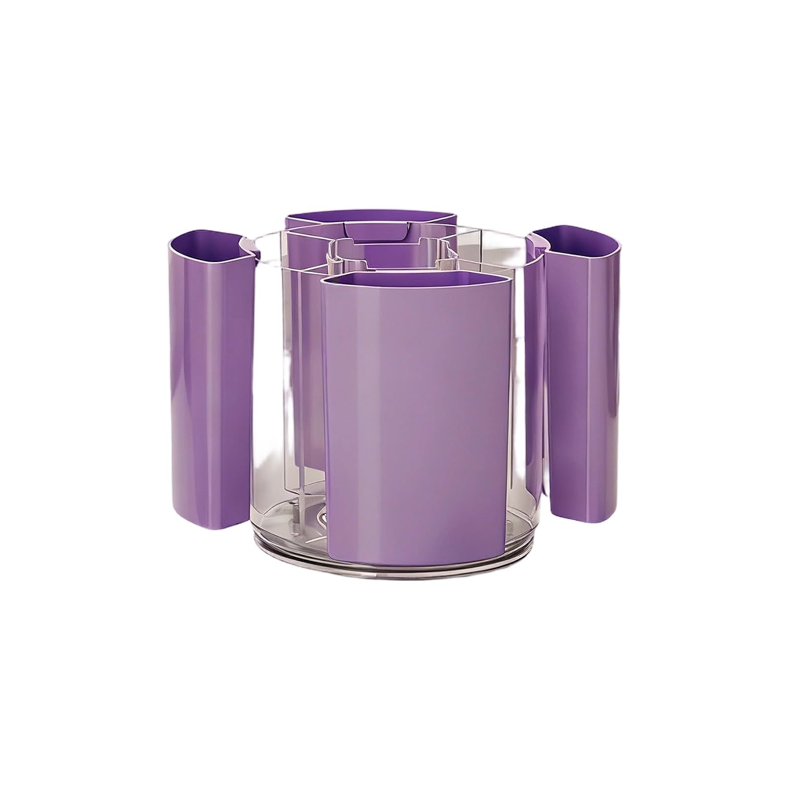 Qusinfc Multifunctional Rotating Desk Pen Organiser Container Storage Box for Pens Scissors Cosmetics Tool Organization Rotating Desk Planner