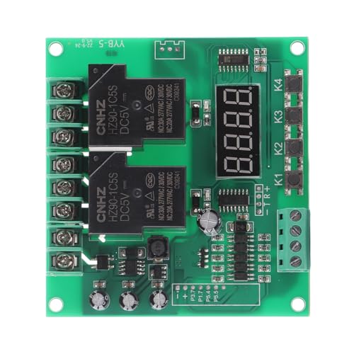 Motor Control Board YYB5 12V 24V Dual Relay Timing Module for Forward Reverse Motor Control Solenoid Valve Pumps