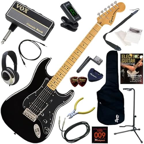 �y�Z�b�g�i�zSquier �G���L�M�^�[���S�ғ��� �w�b�h�z���E�M�^�[�E�A���vamPlug��������16�_�Z�b�g Classic Vibe '70s Stratocaster HSS/BLK�i�u���b�N�j