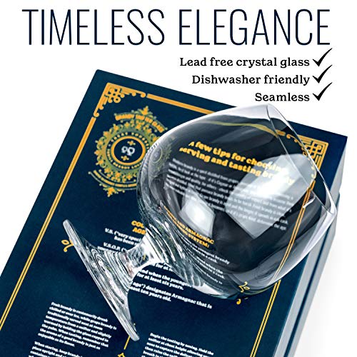 Large 21 Oz Crystal Brandy And Cognac Snifter Glasses | Set Of 2 Short Stem Giant Sniffer Bowls | Drinking And Tasting Glassware For Bourbon, Scotch, Tequila, Armagnac, Rum, Beer, Liquor #TOP7