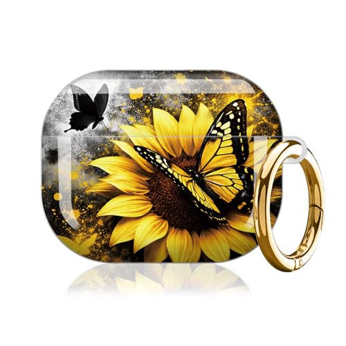 AirPod Pro 3 �P�[�X 2025 �p�P�[�X �X�����ϏՌ��ی�J�o�[ �L�[�`�F�[�������O�t�� ���C�����X�[�d�Ή� �X�^�C���b�V���ŏ�v�ȃf�U�C�� �����p (�T���t�����[�o�^�t���C)