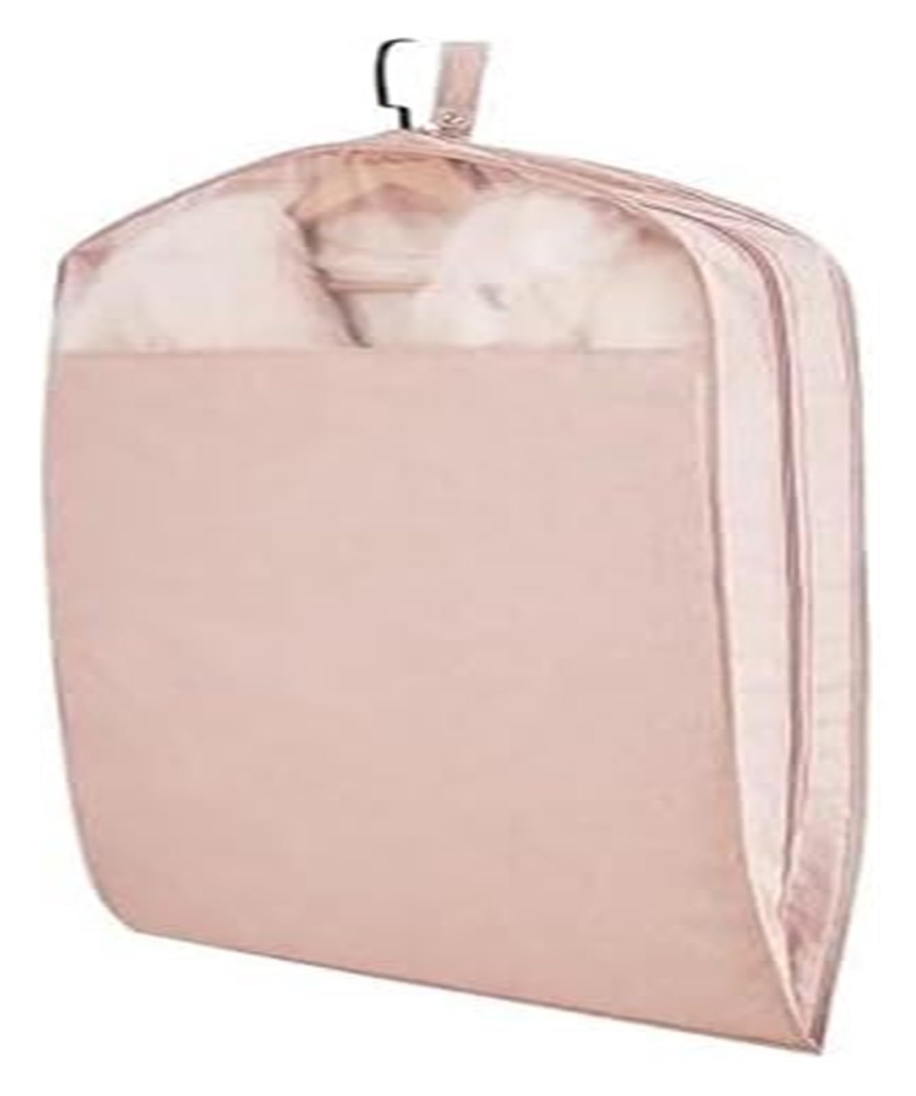 Kleidersack, Kleiderhülle, Atmungsaktive Kleidersäcke aus Oxford-Stoff for Anzüge und Jacken, mit transparentem Fenster(Pink,51.1in/130cm)