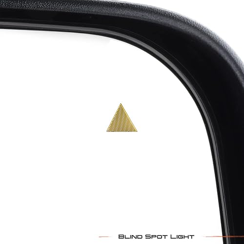 Miniatura 10 de AKKON - Se adapta a Titan Power 2017-2021 con calefacción, manual, plegable, extensible, espejo de remolque cromado con señal de giro LED + punto