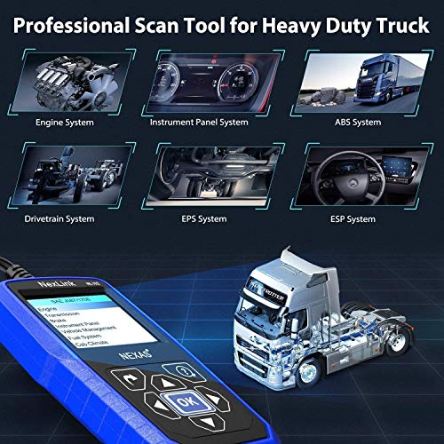 Nexas Heavy Duty Truck Scanner Nl102 Elite Obd Eobd Hdobd All System Diesel Diagnostic Scan Tool With Engine Dpf Abs Eps Spn Transmission Drivetrain For Hd Truck & Car 2In1 Codes Reader(2023 Version) #TOP2