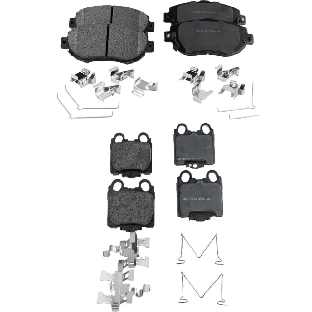 Amazon.com: AUTOPARTS FACTORY 4pcs Disc Brake Pad Kit Set Front  