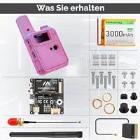 Meshnology Wio Tracker L1 Board mit 3000mAh Akku und Gehäuse Set – SX1262 nRF52840 Kit für AR duino Meshtastic LoRa, Blue Tooth 5.0, GPS GNSS, 1,3Zoll OLED, Akku Typ-C, Solarladung (N37, Lila) – Ansicht 9